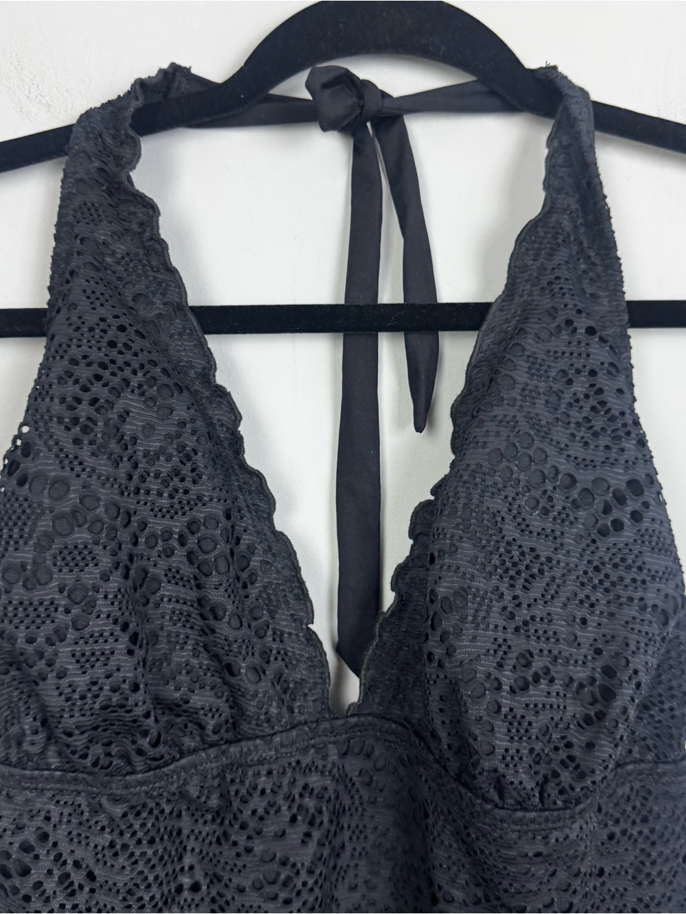MOSSIMO | Black Lace Swim Tankini Top Women’s Size X-Large - Picture 4 of 8